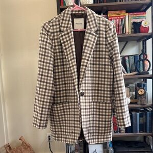 Madewell plaid Blazer Jacket